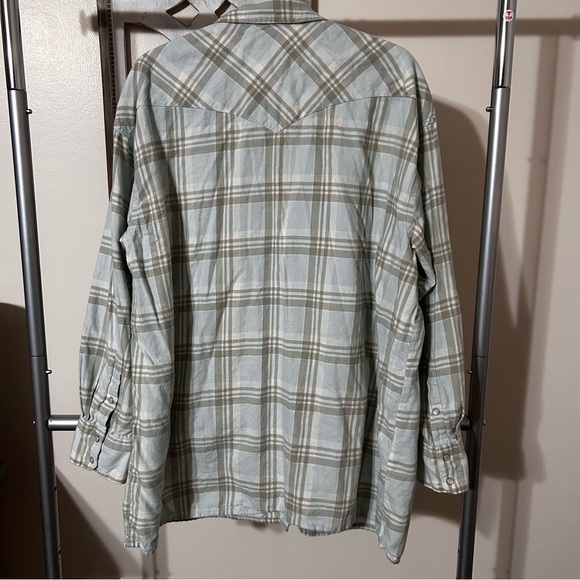 Levi’s Women’s Dylan Relaxed Western Shirt Kelsey Plaid Starlight Blue Medium‎ - Picture 2 of 10